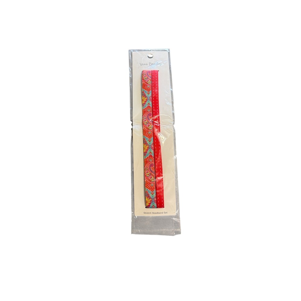 Vera Bradley Stretch Headband Set 2 Pack Paisley in Paradise New NIP